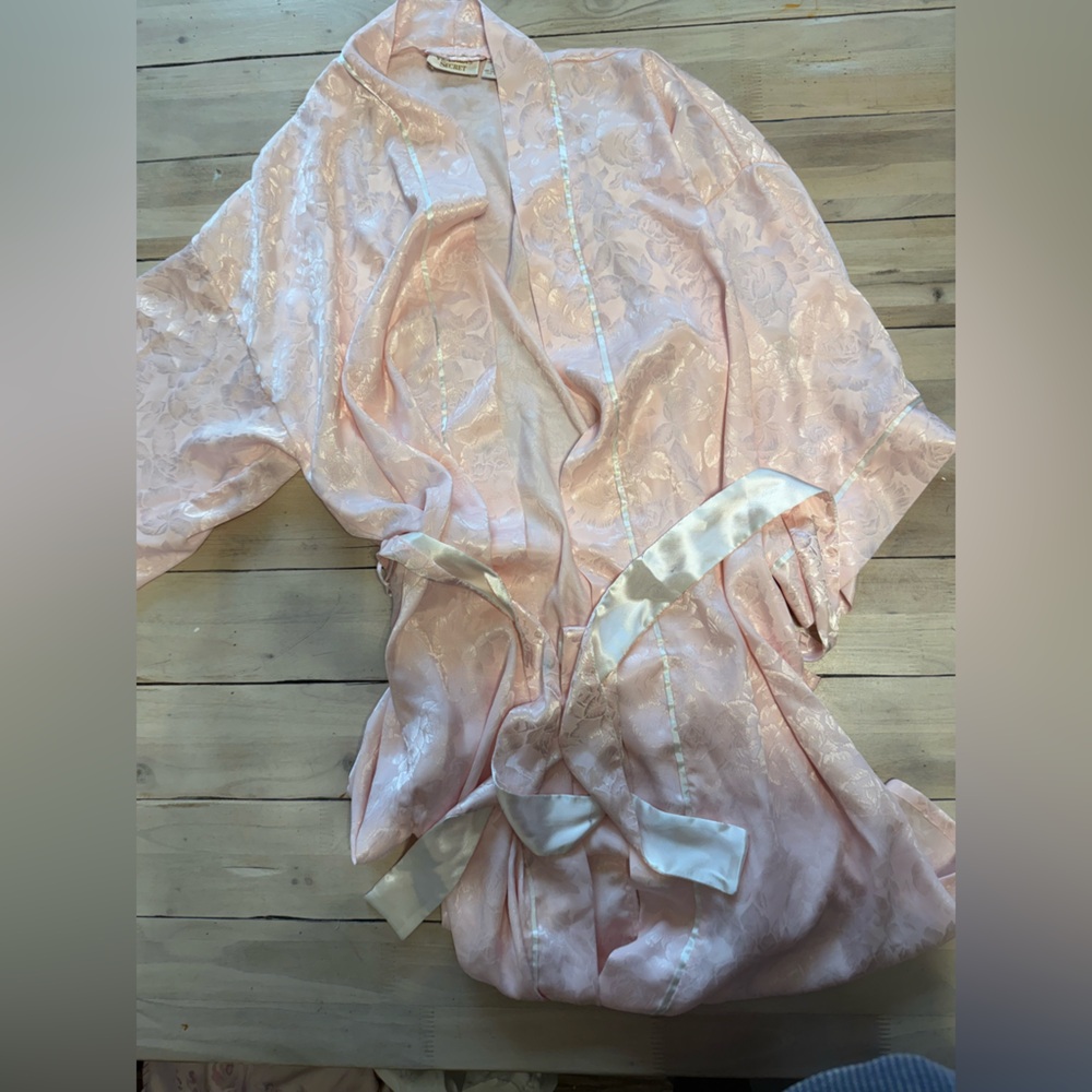 Vintage Victoria's Secret Pink Wrap Robe Tie Belt
